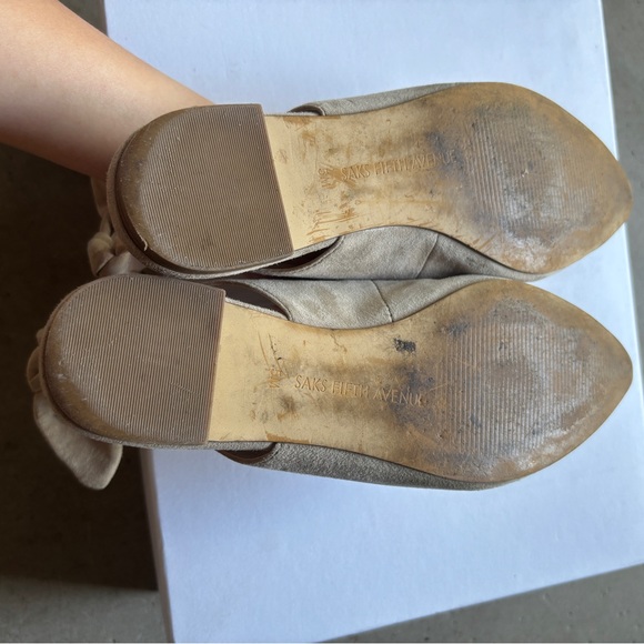 Saks fifth ave. Suede flats - Picture 5 of 6